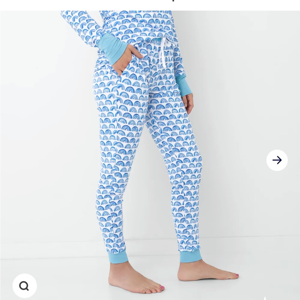 Little Sleepies Blue Rainbows Women’s Pajama Pants